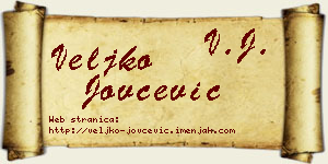 Veljko Jovčević vizit kartica